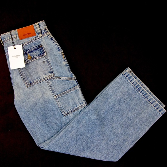 NWT Hidden Denim Cargo Style Denim Jeans Size 28 - Picture 3 of 6